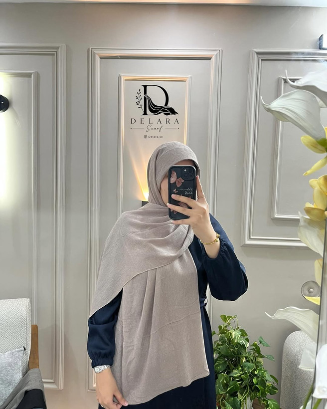 شال لمه شاین مدل سلین ساده و شیک